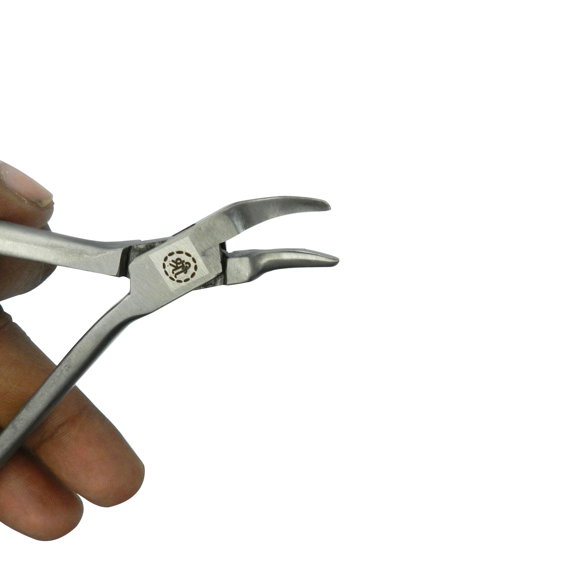 Shree Orthodontics banding contoured Gorden style plier used for orthodontic band placement and adjustment.