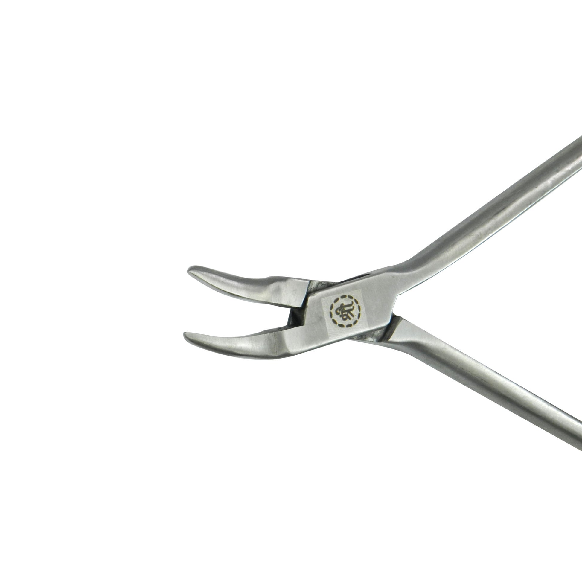 Shree Orthodontics banding contoured Gorden style plier for orthodontic band placement and adjusting in dental procedures.