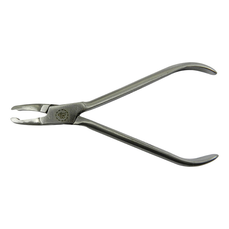 Shree Orthodontics Band Contouring Plier Johnson Style with flat oval tip for precise banding and contouring in orthodontic procedures.