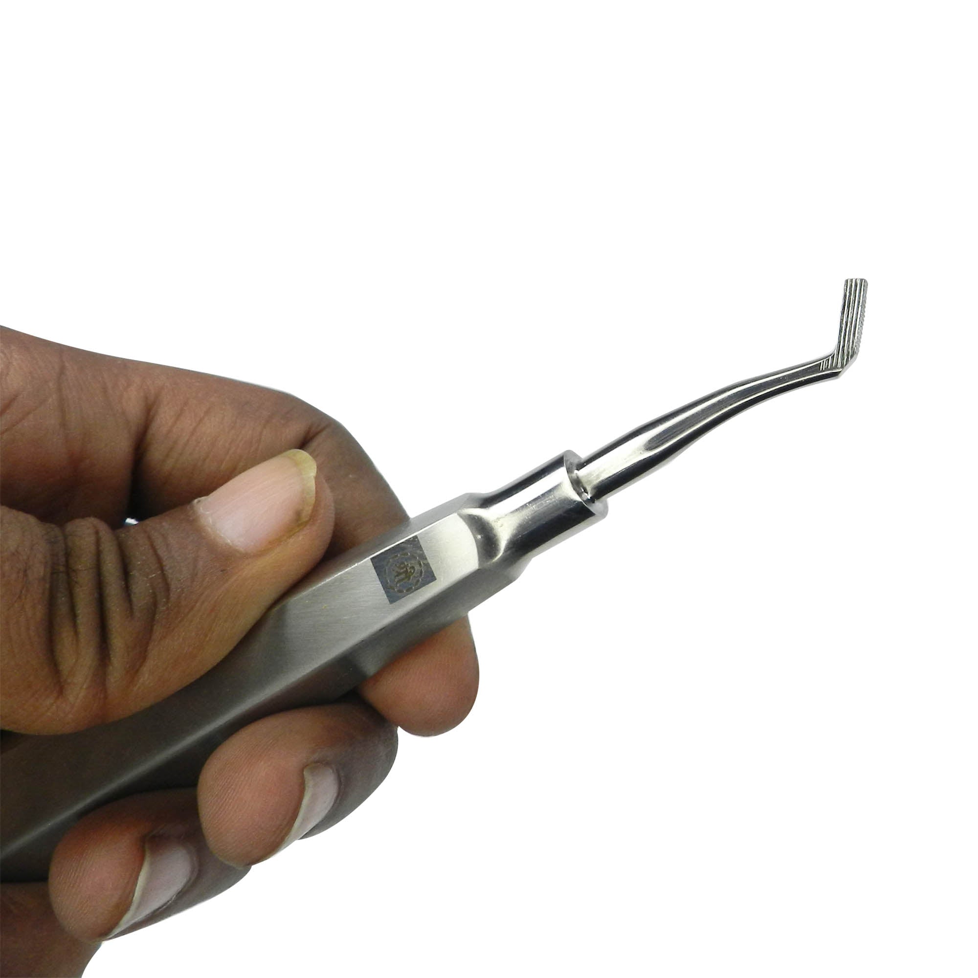 Shree Orthodontics stainless steel band pusher handle used for banding procedures in orthodontics.