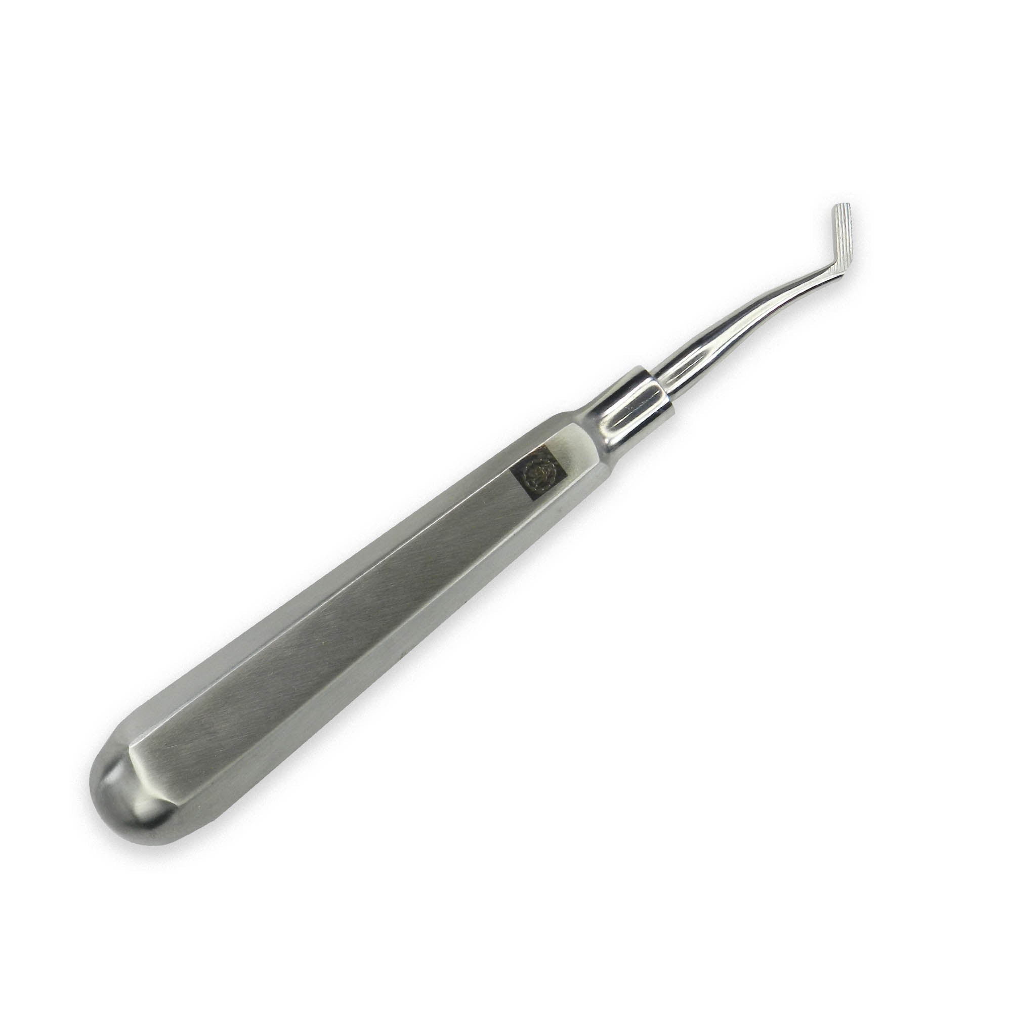 Shree Orthodontics stainless steel handle for banding pusher tool, used in orthodontic band placement and adjustments.