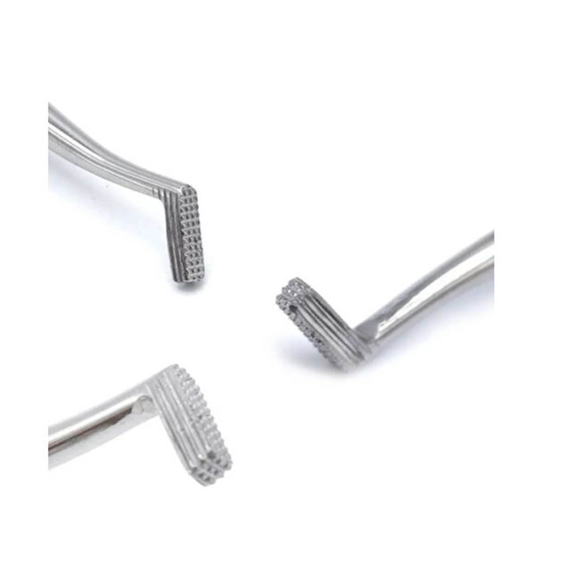 Stainless steel handle of Shree Band Pusher for orthodontic banding, designed for secure and precise dental band placement.