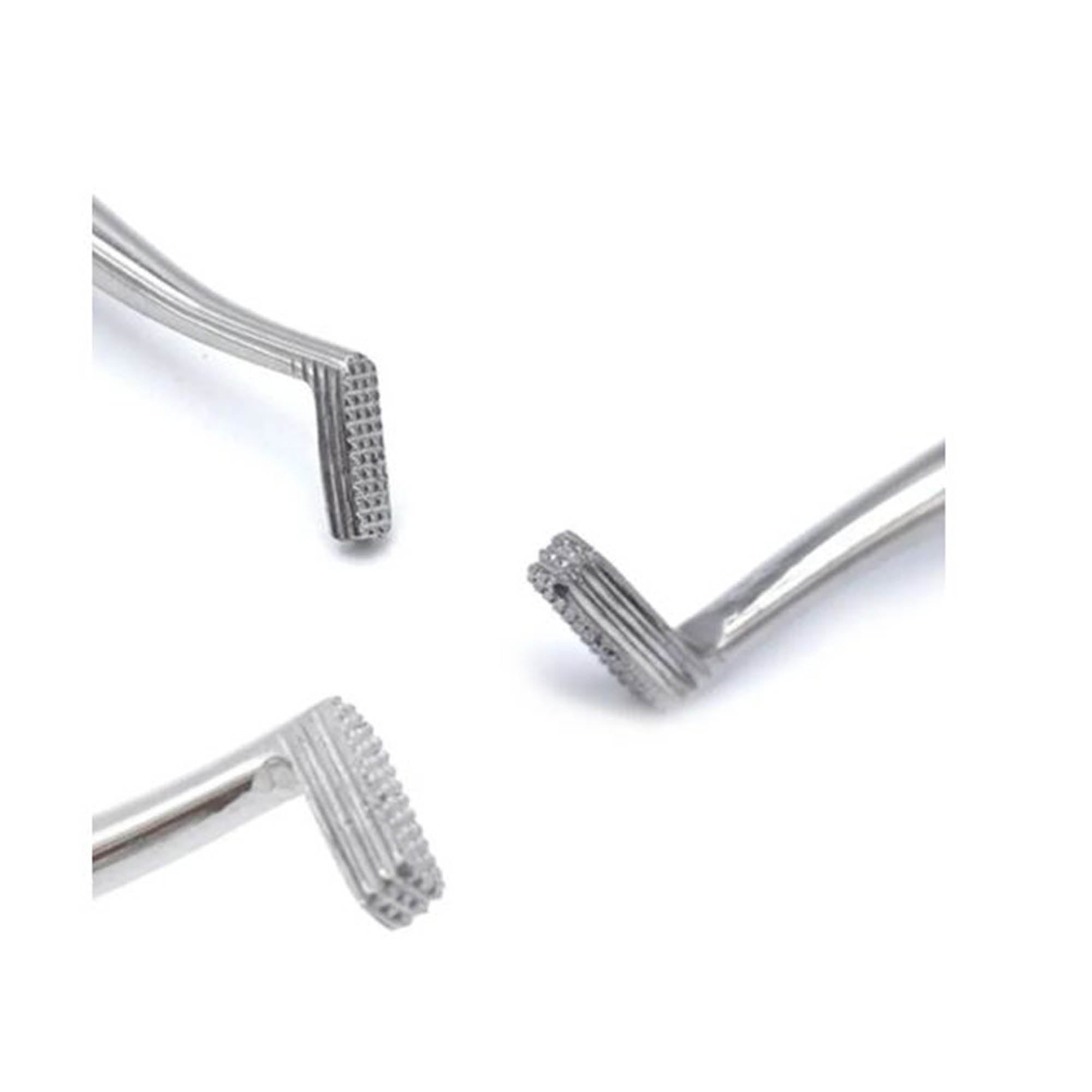Stainless steel handle of Shree Band Pusher for orthodontic banding, designed for secure and precise dental band placement.