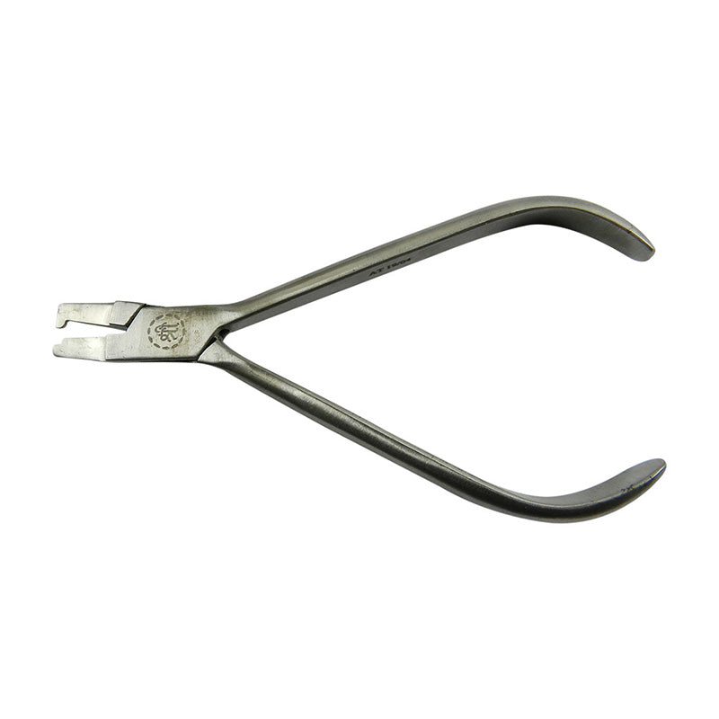 Shree Crown Crimping Plier by Shree Orthodontics for banding, with a sleek metal design and ergonomic handle for precise crimping.