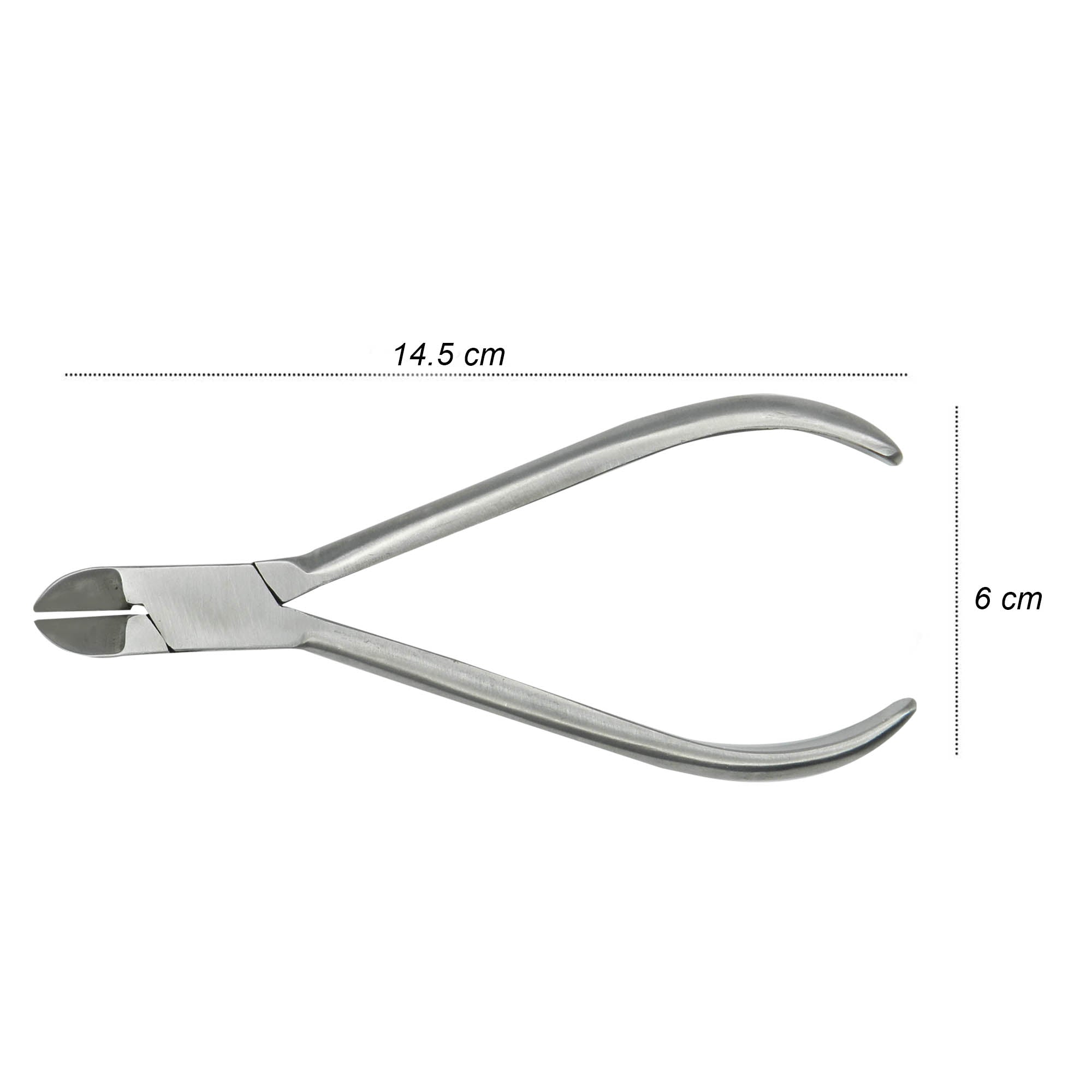 Shree Orthodontics archwire cutter with ergonomic handles and sharp blades for precise orthodontic wire trimming.