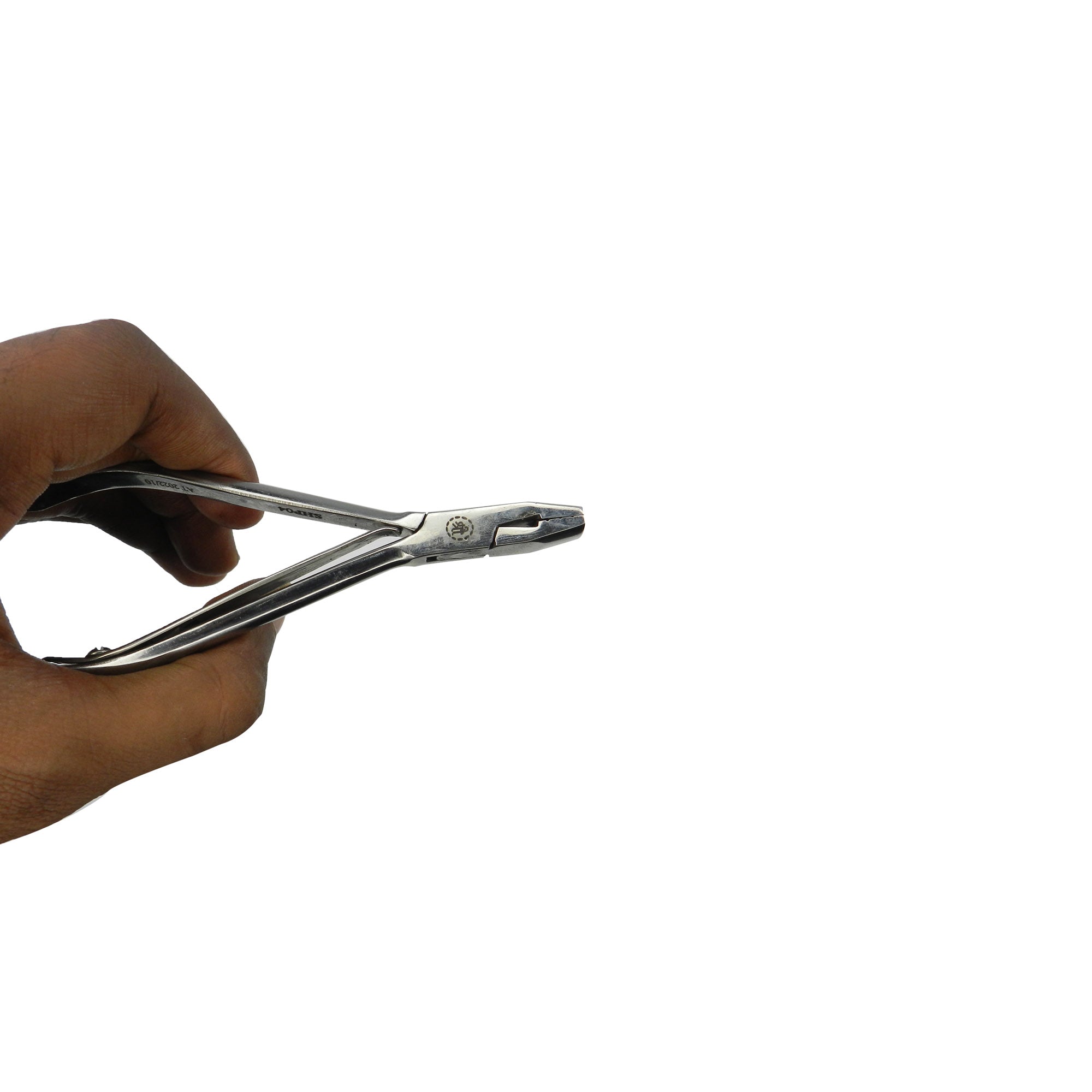 Shree De La Rosa orthodontic De La Rosa with grooves, clear dental aligner from Shree Orthodontics, showing its textured surface.