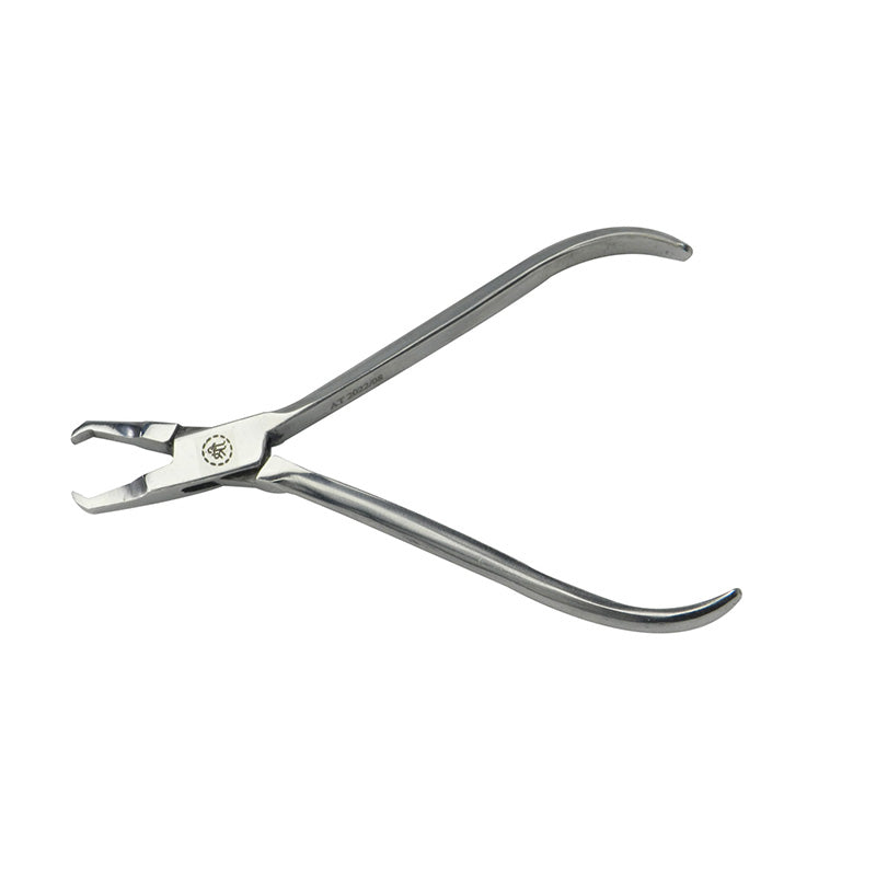 Shree Orthodontics straight bracket remover for debonding, showing the tool's ergonomic design for orthodontic bracket removal.