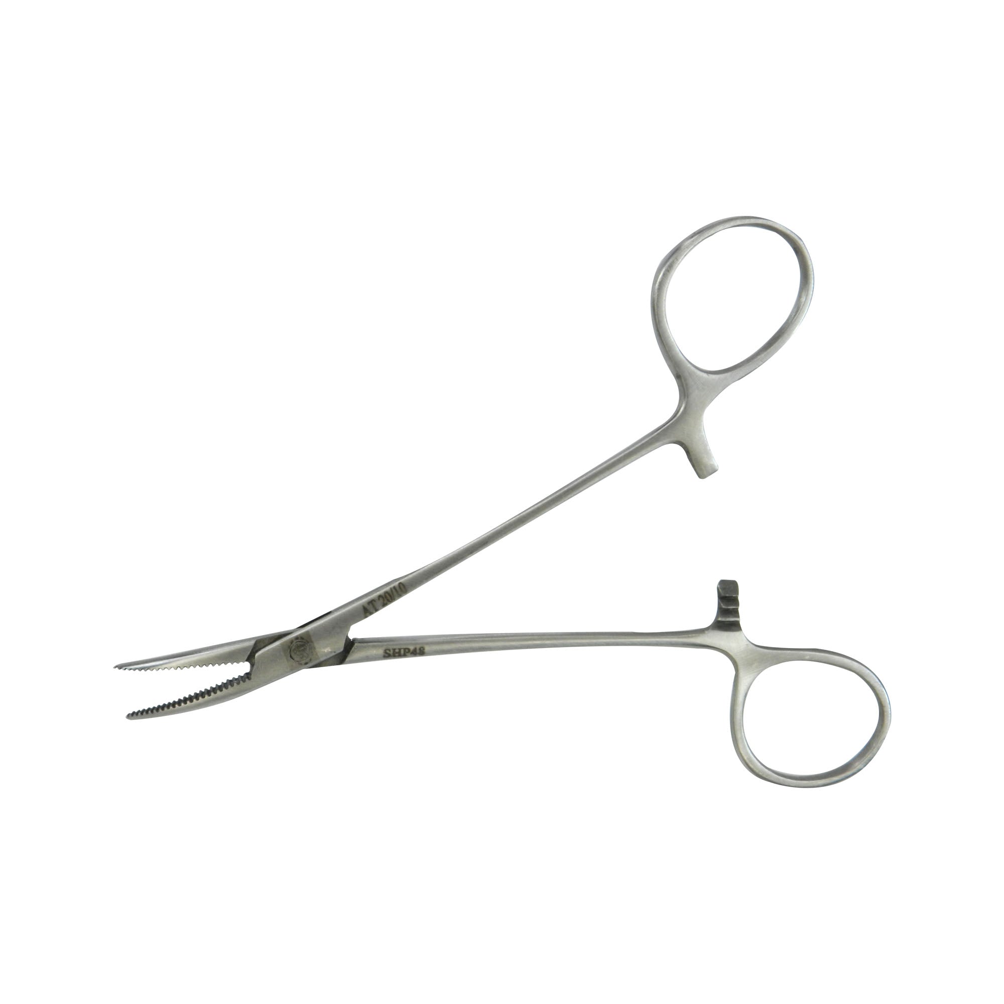 Curved Shree Artery Forceps from Shree Orthodontics, surgical instrument with curved tips for precise artery handling.