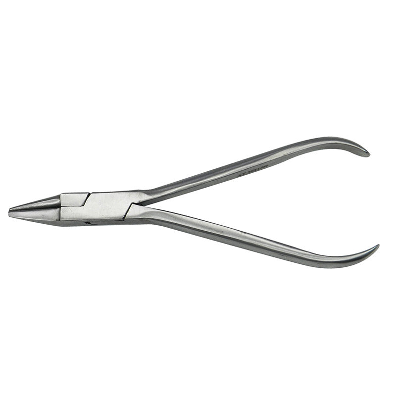 Shree Orthodontics light wire and bird beak plier with long grooves, used for precise wire bending and orthodontic adjustments.