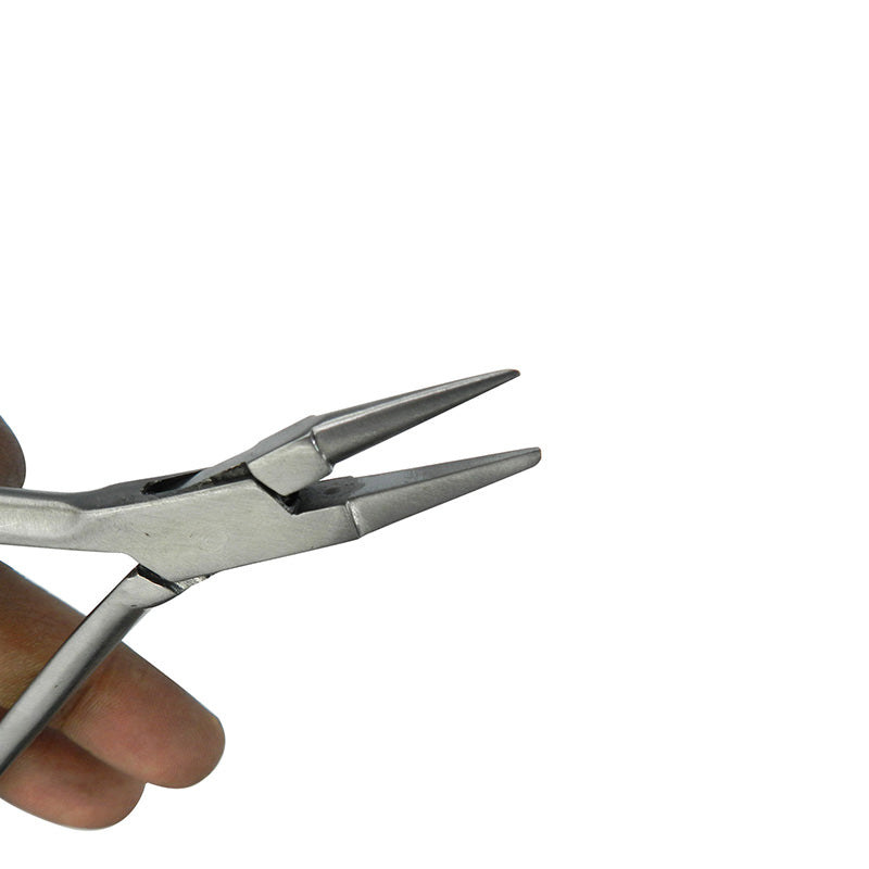 Shree Orthodontics light wire bird beak plier without grooves, long-handled orthodontic wire and bird beak plier for precise wire work