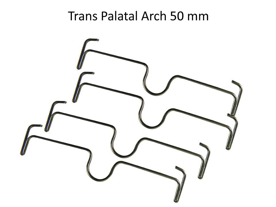 Shree Orthodontics lingual sheaths kit with Shree Trans Palatal Arch Bars for orthodontic treatment.
