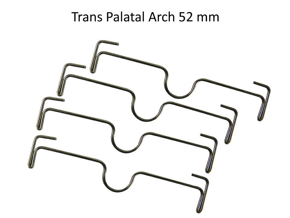 Shree Trans Palatal Arch Bars lingual sheaths kit with Sheaths, designed for orthodontic trans palatal arch applications.