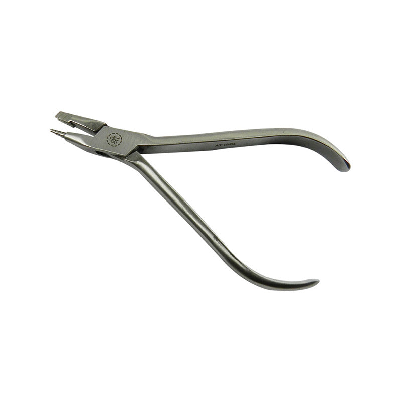 Shree Orthodontics Loop Forming Plier Tweed/Omega Style used for creating loops in orthodontic wires, shown in a close-up image.