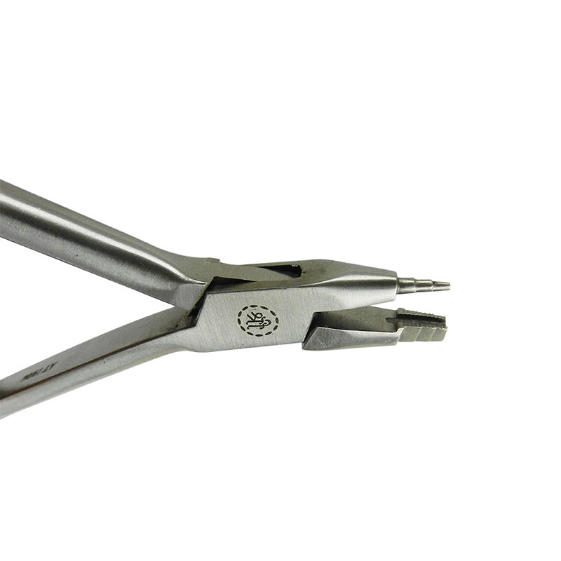 Shree Orthodontics Loop Forming Plier Tweed Omega Style for creating loops in orthodontic wires, with ergonomic handle design.