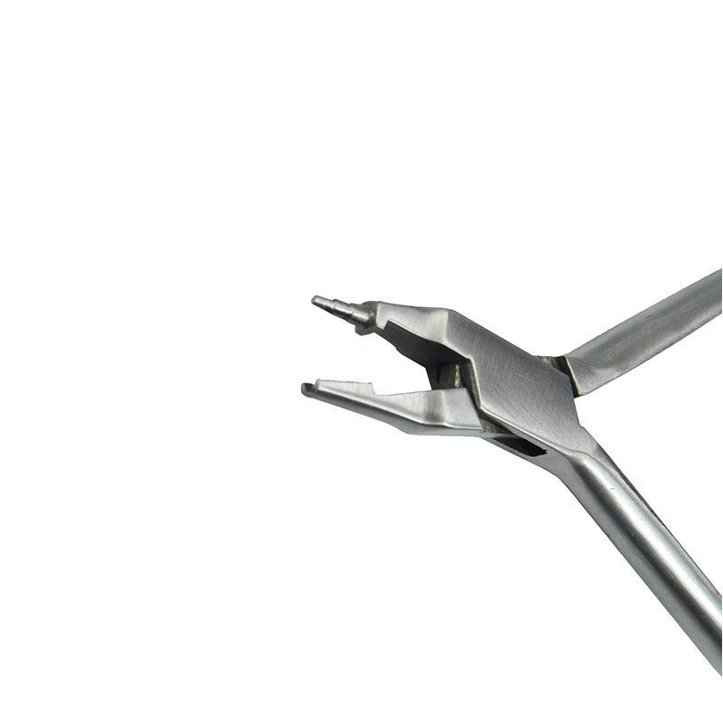 Shree Orthodontics Loop Forming Plier in Tweed style, used for shaping orthodontic loops in dental appliances.