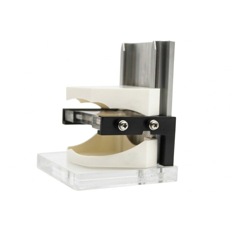 Shree Orthodontics orthodontic model base unit showing a detailed plastic base for dental model support and display.