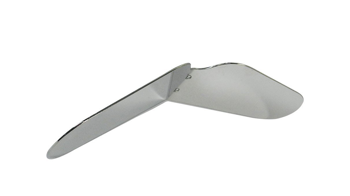 Shree Double Sided Stainless Steel Angulated Photographic Mirror, adult-sized orthodontic mirror with angled design for dental photography.