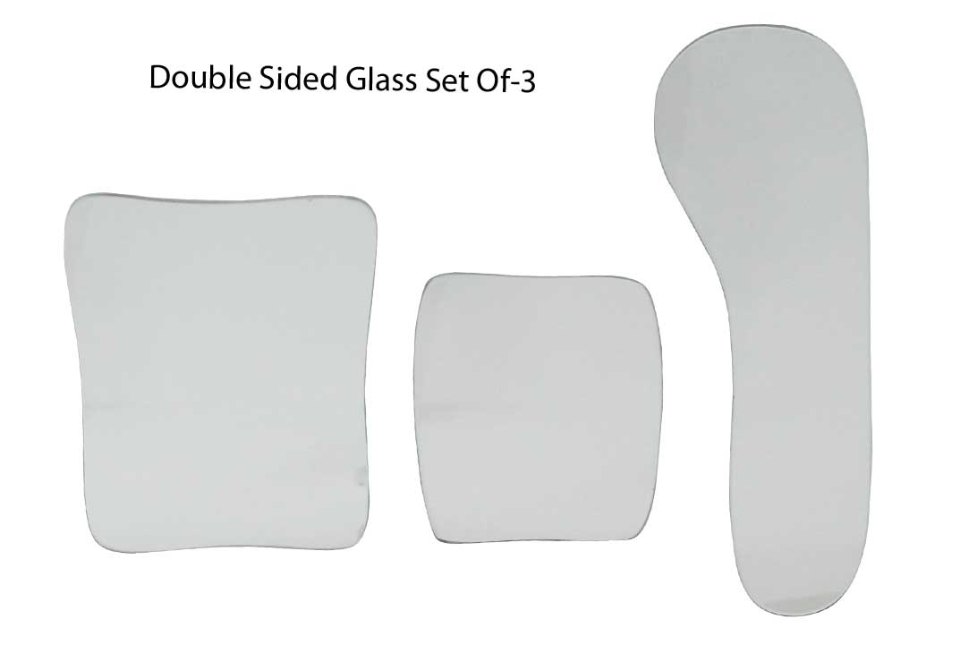 Shree Double Sided Glass Photographic Mirrors for orthodontic use, featuring reflective surfaces for detailed dental imaging.
