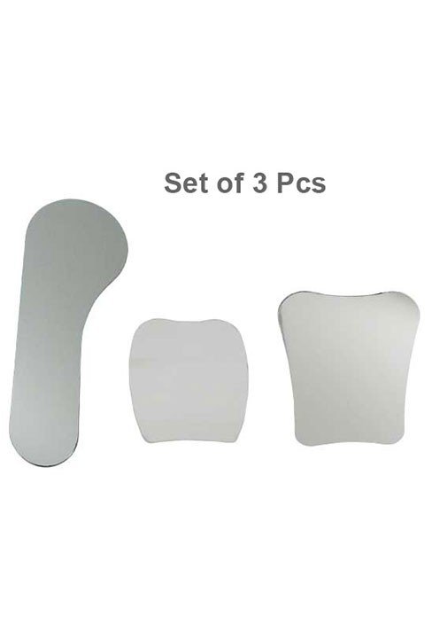 Shree Double Sided Stainless Steel Photographic Mirror used in orthodontics for detailed dental imaging.