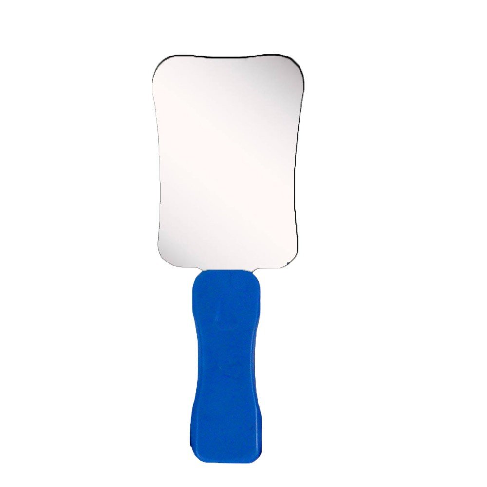 Shree Double Sided Stainless Steel Photographic Mirror with Handle, small occlusal mirror for dental photography and examination.
