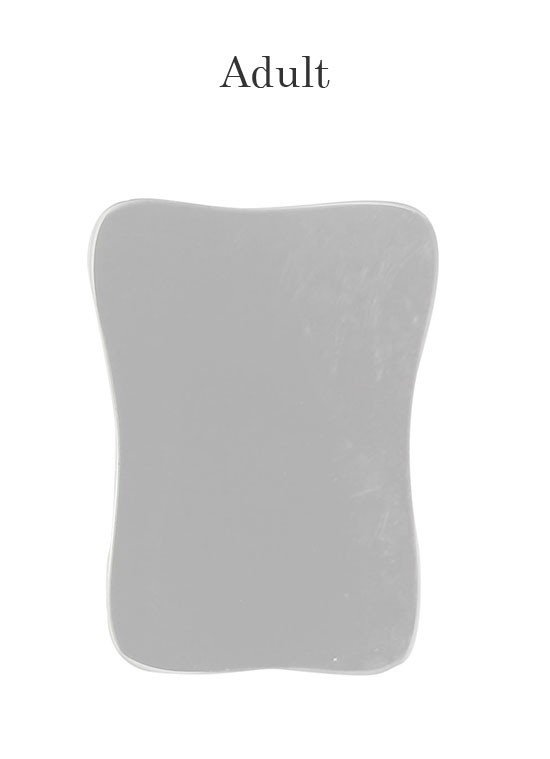 Shree Single Sided Glass Photographic Mirror by Shree Orthodontics, showing a close-up of the clear, single-sided glass photographic mirror.