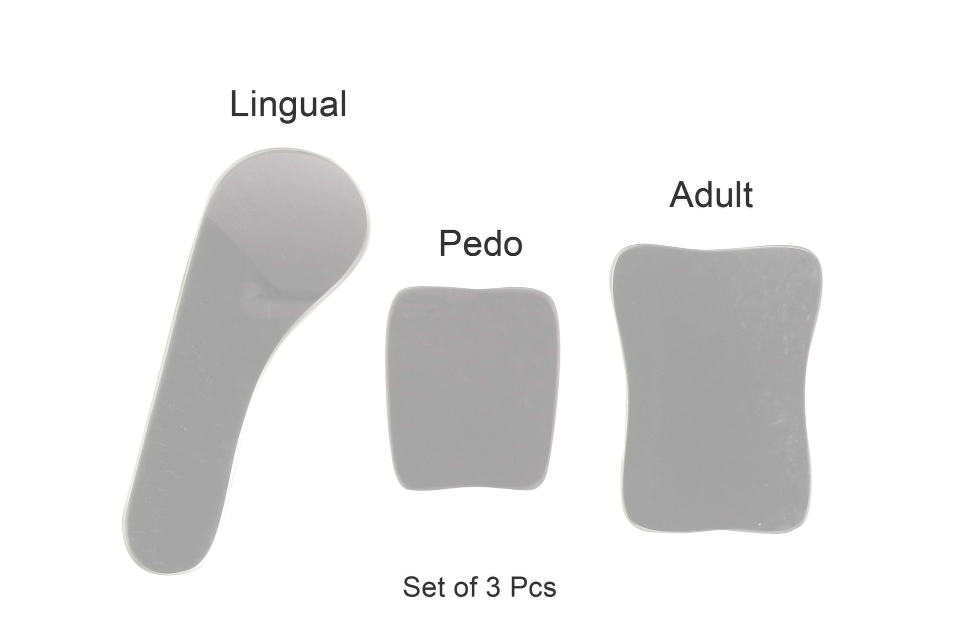 Shree Single Sided Glass Photographic Mirror used in orthodontics, featuring clear glass surface for precise dental photography.