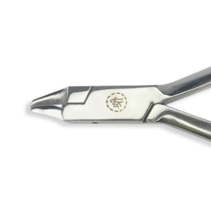 Shree Crimpable Hook Plier, utility and specialty orthodontic tool by Shree Orthodontics, shown with textured grips and precision tips.