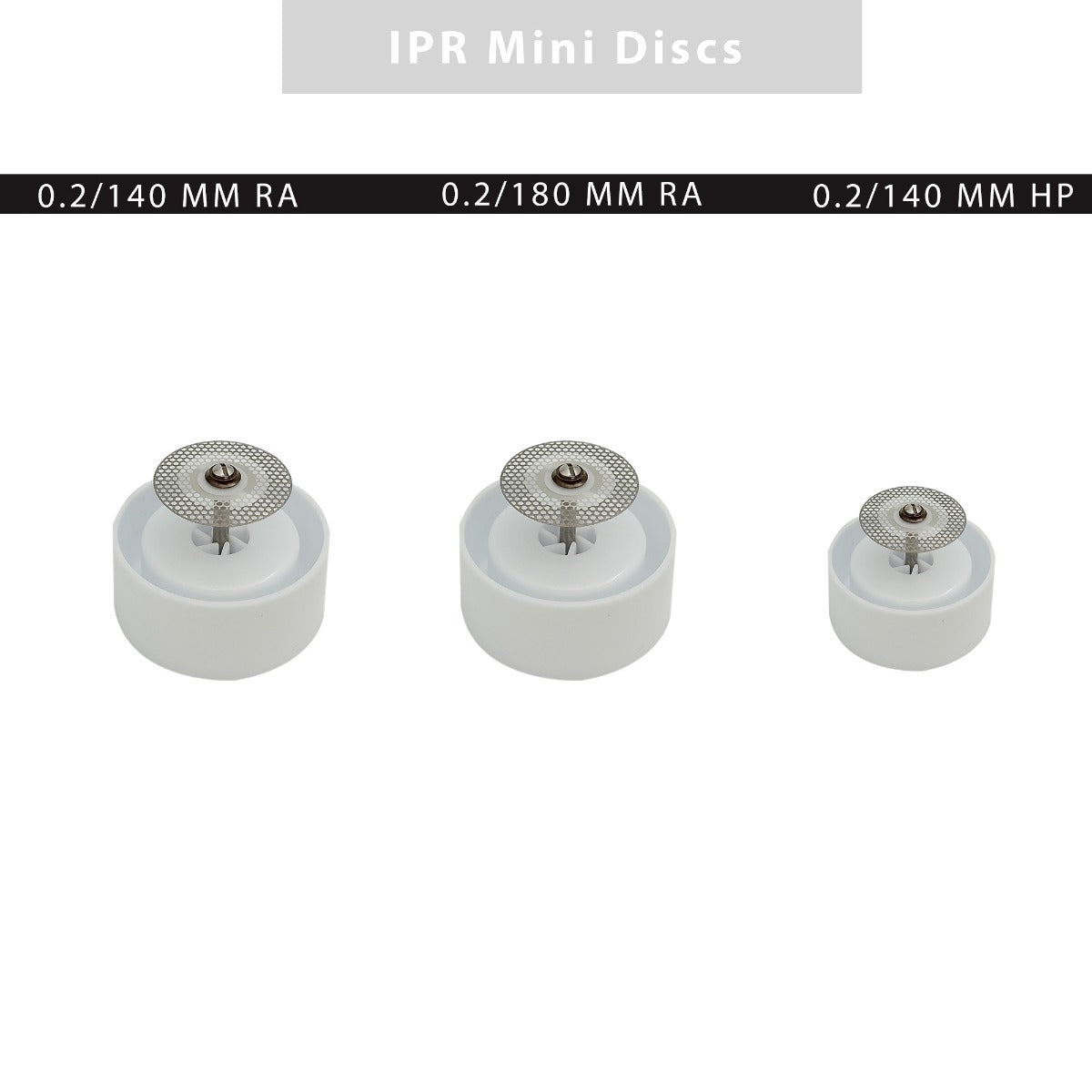 Strauss & Co IPR Mini Discs for burs and grinding, showing ultra-fine abrasive discs in a close-up view.