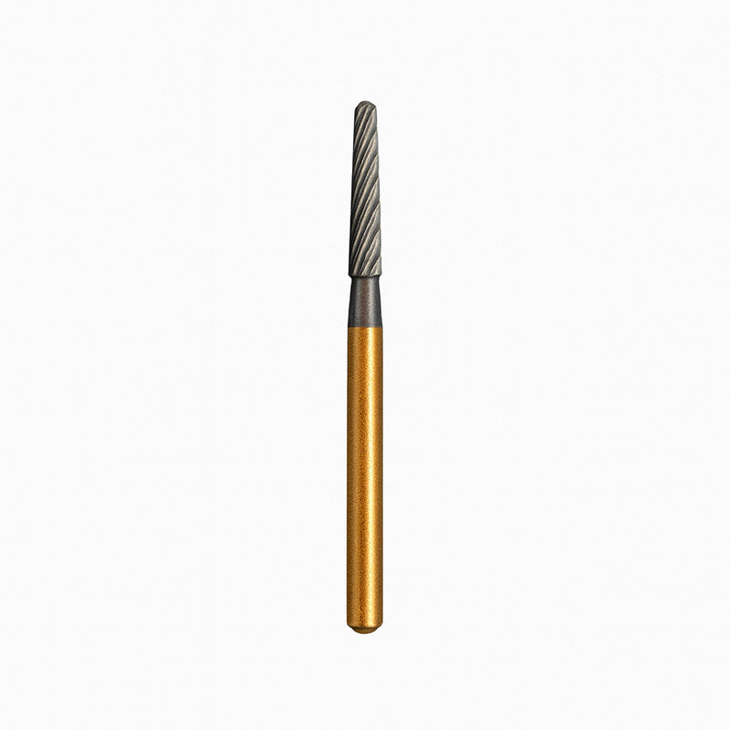 Strauss & Co Carbide Curettage 12-Flute IPR Burs, 016, 3-pack, dental burs for precision cavity removal and root canal procedures