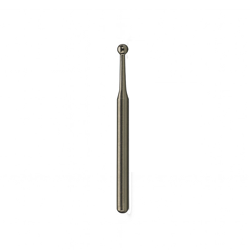Strauss & Co carbide round FG bur #3, IPR burs, 10-pack, used for precision dental or industrial grinding and shaping.