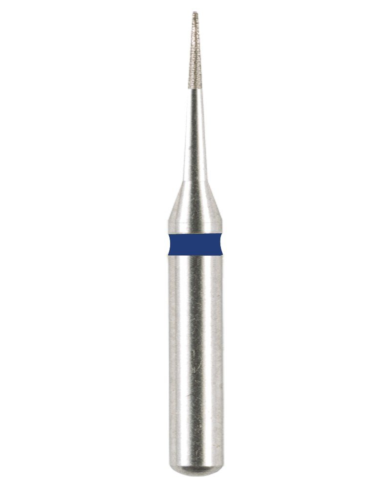 Strauss & Co Needle IPR Diamond Burs 0.5mm super fine, 2-pack, dental burs for precise dental procedures.