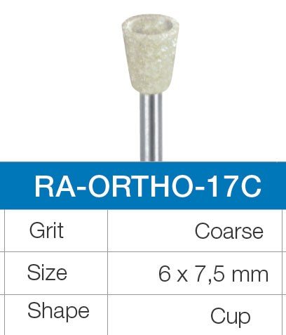 Strauss & Co orthodontic bond removal polishers 17, dental burs for IPR, with fine abrasive tips for precise orthodontic work