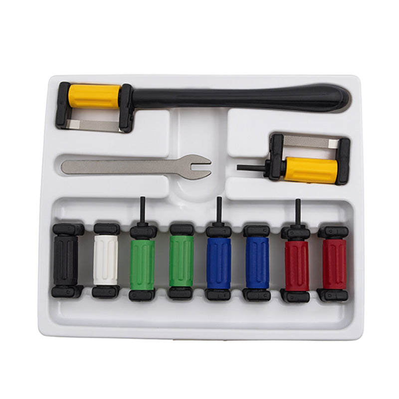 Strauss & Co Reciprocal Magic Strips Kit with burs for IPR procedures, featuring precision dental tools and strips.