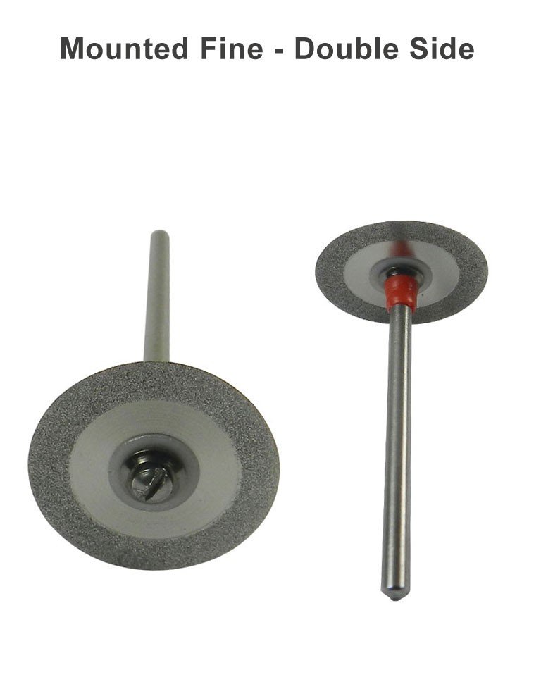 Strauss & Co Diamond Discs 0.17mm interproximal stripping burs, double-sided fine grit for dental IPR procedures, 1 pack