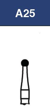 Strauss & Co FG Diamond Burs Round 016, coarse grit, 6-pack, ideal for dental drilling and shaping procedures.