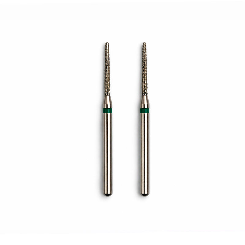 Strauss & Co FG Diamond Burs Round End Taper 010, coarse grit, set of 6, for dental or precision grinding tools