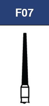 Strauss & Co FG Diamond Burs Flat End Taper 014, coarse, 6-pack, ideal for precise dental grinding and shaping.