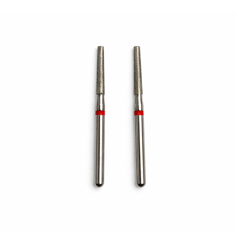 Strauss & Co FG Diamond Burs Flat End Taper 016 set of 6 for precise dental or grinding applications.