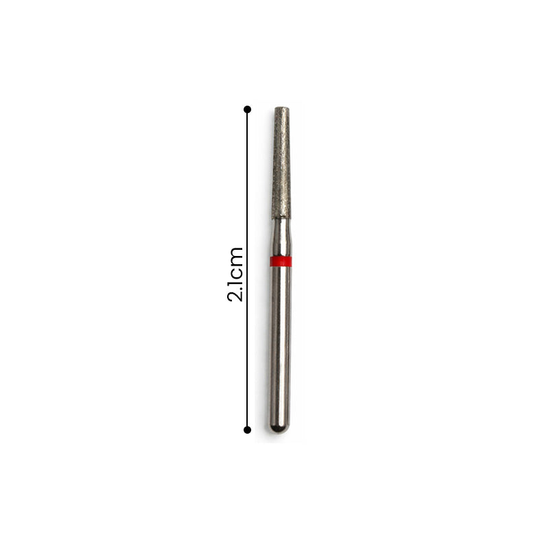 Strauss & Co FG Diamond Burs Flat End Taper 016, coarse, 6-piece pack, dental instrument with diamond-coated working surface.