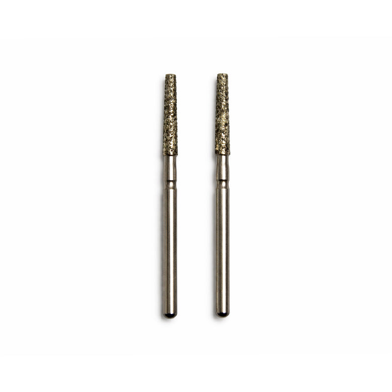 Strauss & Co FG Diamond Burs Flat End Taper 016, coarse, six-pack, dental burs for precise grinding and shaping.
