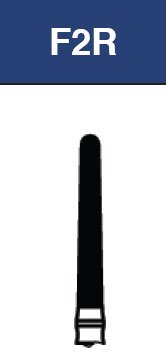 Strauss & Co FG Diamond Burs Round End Taper 018, coarse, set of 6, for precision dental or jewelry polishing and shaping.