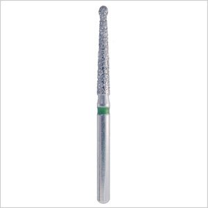 Strauss & Co Endo Access Diamond Bur 012 Coarse FG dental bur set, shown in a 2-pack for endodontic procedures.