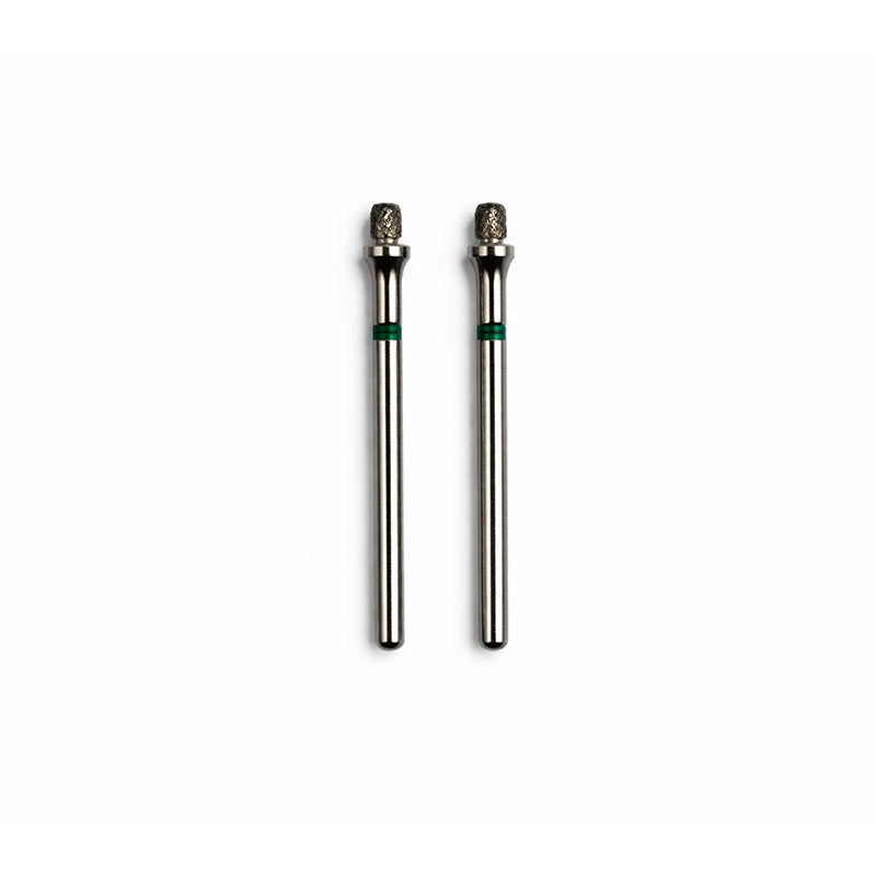 Strauss & Co FG Diamond Burs AD Series occlusal reduction 015 coarse, 2-pack, for dental procedures, shown in the image.