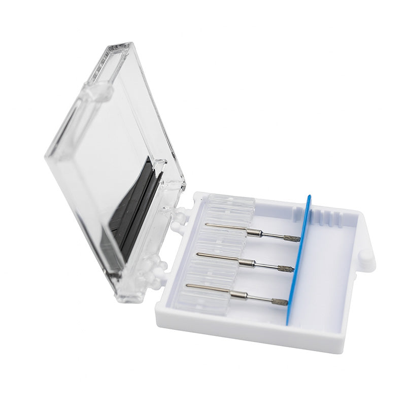 Strauss & Co FG Diamond Burs, 2.5 mm, minimal invasive Endo Flame Burs, set of 3, dental endodontic tools
