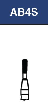 Strauss & Co FG Diamond Burs Pear 012, fine grit, set of 6 in a clear packaging, ideal for precision dental or industrial work.