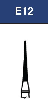 Strauss & Co FG Diamond Burs Needle 012 set, fine diamond burs for precision dental work, shown in a 6-pack image.
