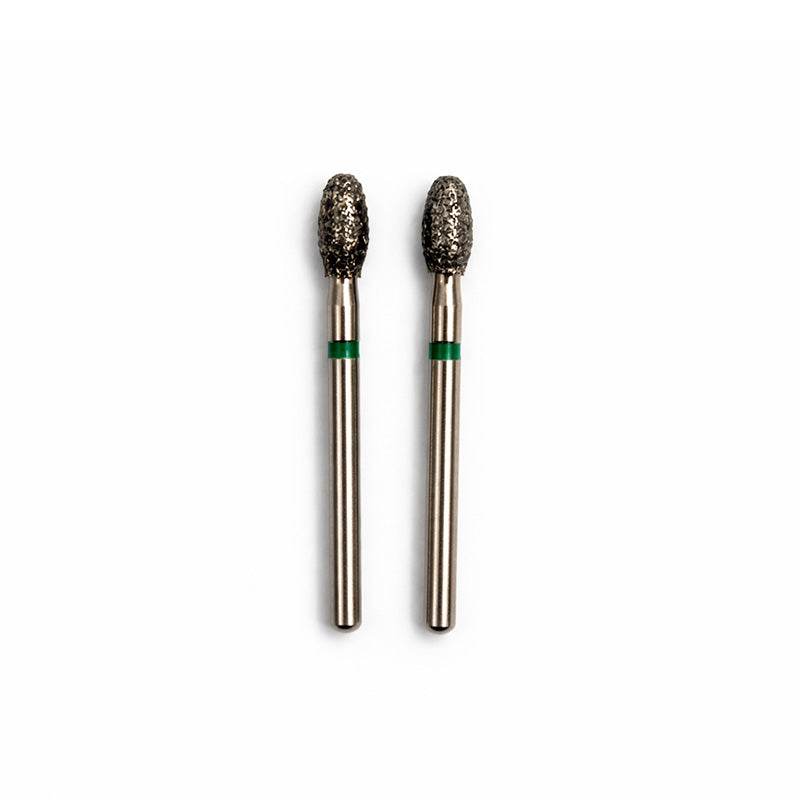 Strauss & Co FG Diamond Burs Egg/Football 023, fine grit, 6-pack, for precise dental or craft grinding and shaping.