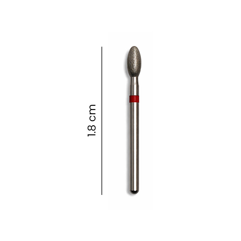 Strauss & Co FG Diamond Burs Egg/Football 023, fine grit, 6-pack for dental grinding and shaping.