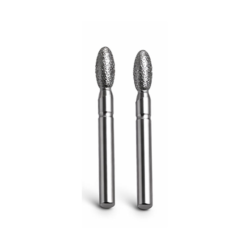 Strauss & Co FG Diamond Burs Egg/Football 023 pack of six, fine grit dental burs with durable diamond coating for precise grinding.