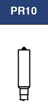 Strauss & Co FG Diamond Burs End Cutting 013 L21, fine grit, 3-pack, for dental or industrial grinding applications.